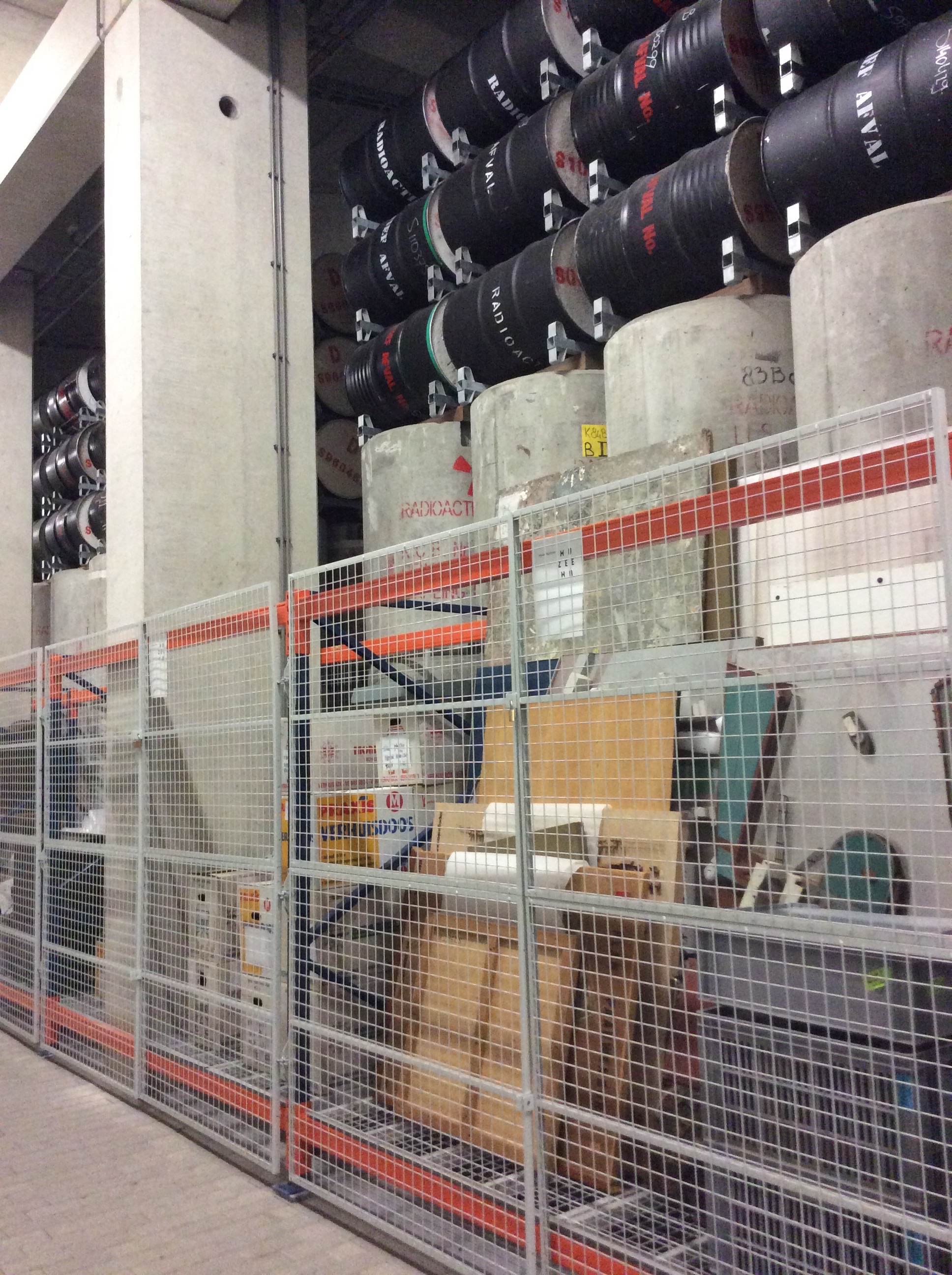 Museum storage area at COVRA